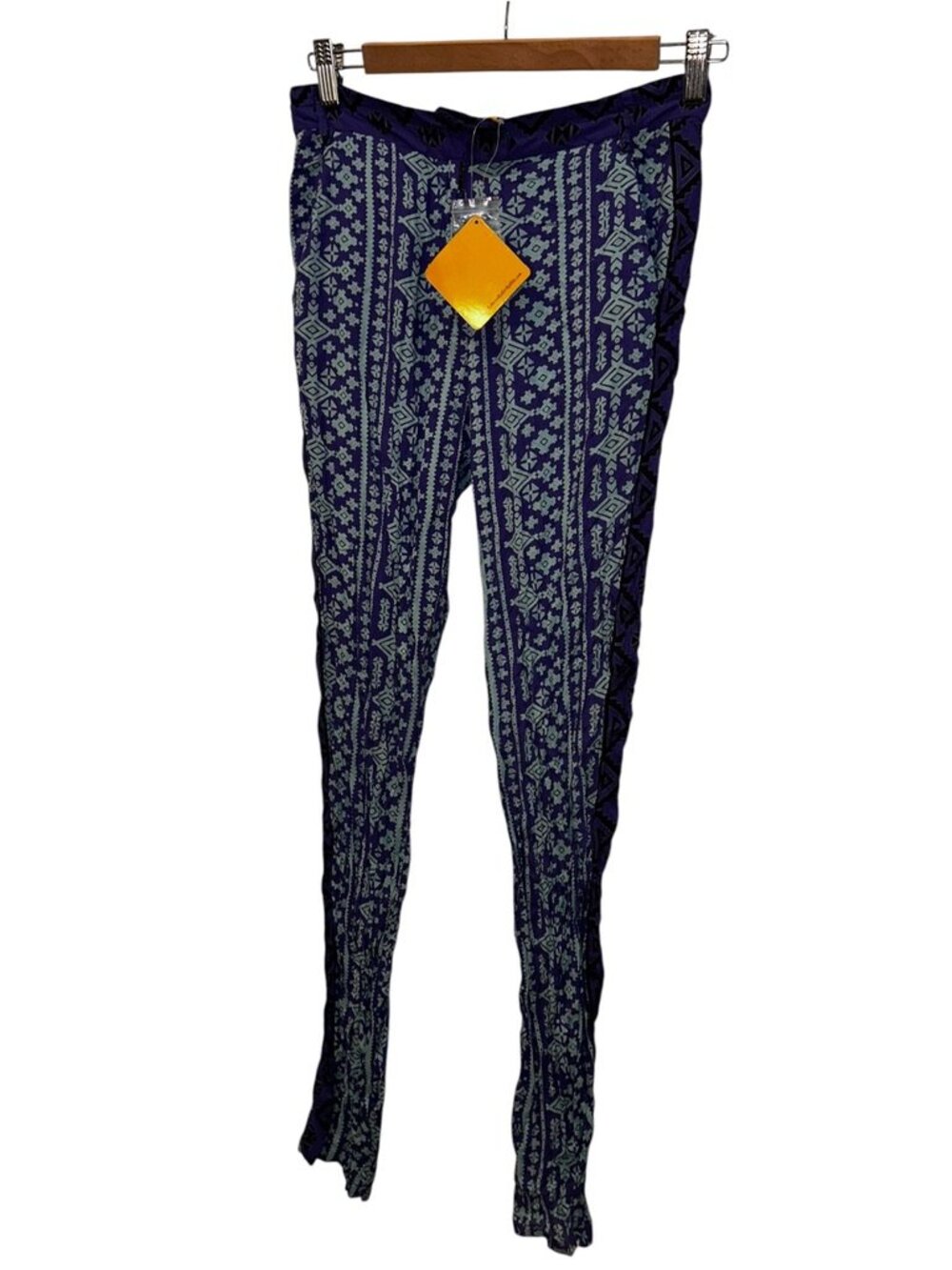 Roberta Roller Rabbit NEW NWT purple SILK block print pants XS